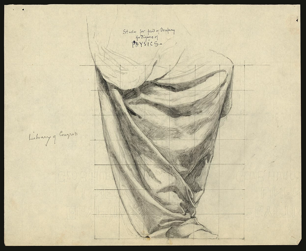 Studio per figura della Biblioteca del Congresso